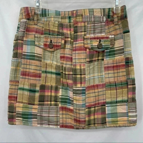 Loft Women’s Patchwork Zippered Mini Skirt Size 2 Lined - Picture 2 of 10